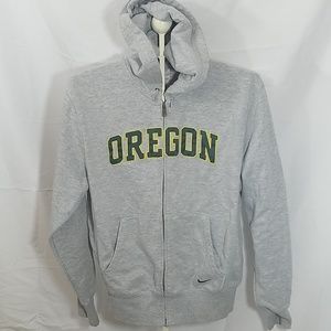 Nike University of Oregon Hooded Sweatshirt Zippered Jacket
